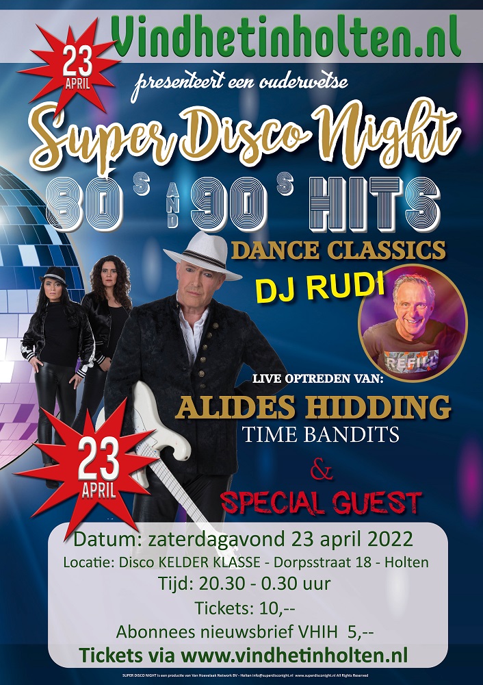 Poster Vindhetinholten Super Disco Night 23 apr 2022 10k